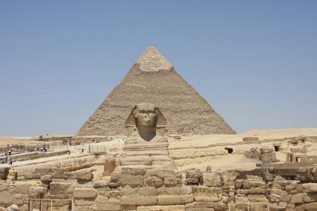 three pyramids view